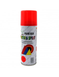 Montoro - Bote de pintura en spray rojo fluorescente F203 200 ml, válido para multitud de superficies de interior y exterior