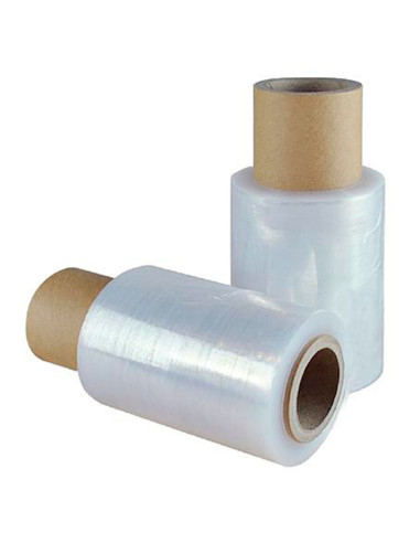 Tradineur - Pack de 3 rollos de mini film elástico para paletizar, embalar, protector extensible de embalaje, mudanzas, almacene