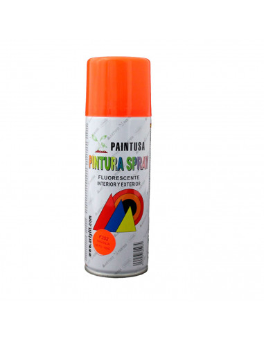 Montoro - Bote de pintura en spray naranja fluorescente F202 200 ml, válido para multitud de superficies de interior y exterior.