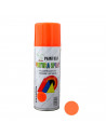 Montoro - Bote de pintura en spray naranja fluorescente F202 200 ml, válido para multitud de superficies de interior y exterior.