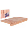 Tradineur - Tabla de cortar de madera, colocación en borde de encimera, duradera y resistente, material natural, ecológico, fáci