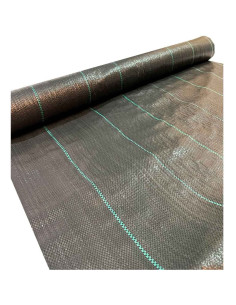 Tradineur - Malla antihierbas, tela protectora contra malas hierbas en rollo, polipropileno, permeable, resistente al desgaste y