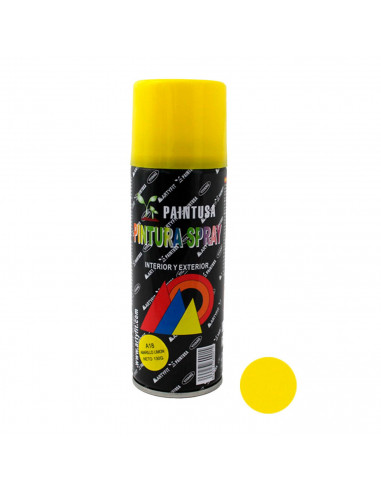 Montoro - Bote de pintura en spray amarillo limón A18 200 ml, válido para multitud de superficies de interior y exterior. Pintur