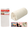Tradineur - Pack de 2 bayetas de cuero natural de ante para coche, superficie extra suave, limpieza interior, lavado exterior de