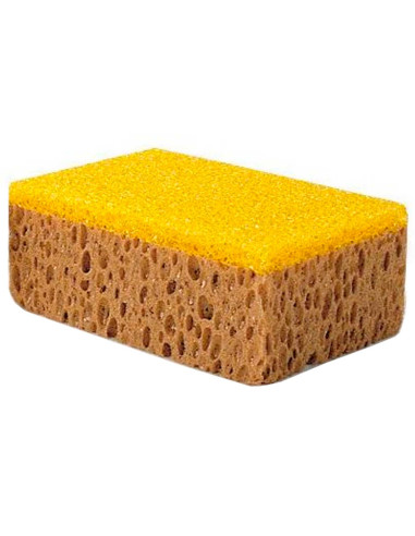 Tradineur - Pack de 2 esponjas rectangulares para coche, lavado y cuidado de carrocería, cristales, llantas, espuma de alta dens