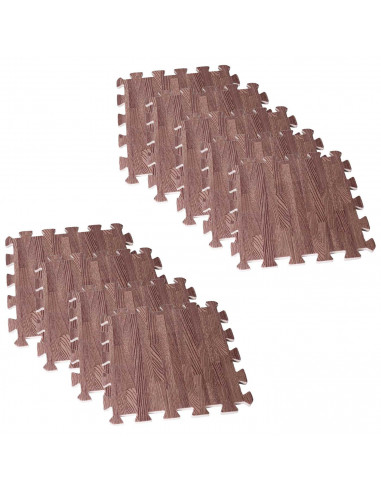 Tradineur - Pack de 9 baldosas de goma eva, grosor de 1 cm, esterilla, puzzle para suelo de gimnasio, fitness, yoga, alfombrilla