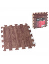 Tradineur - Pack de 9 baldosas de goma eva, grosor de 1 cm, esterilla, puzzle para suelo de gimnasio, fitness, yoga, alfombrilla