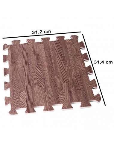 Tradineur - Pack de 9 baldosas de goma eva, grosor de 1 cm, esterilla, puzzle para suelo de gimnasio, fitness, yoga, alfombrilla