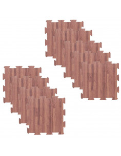 Tradineur - Pack de 9 baldosas de goma eva, grosor de 1 cm, esterilla, puzzle para suelo de gimnasio, fitness, yoga, alfombrilla