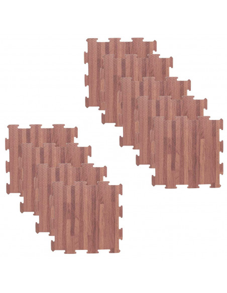 Tradineur - Pack de 9 baldosas de goma eva, grosor de 1 cm, esterilla, puzzle para suelo de gimnasio, fitness, yoga, alfombrilla