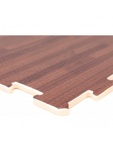 Tradineur - Pack de 9 baldosas de goma eva, grosor de 1 cm, esterilla, puzzle para suelo de gimnasio, fitness, yoga, alfombrilla