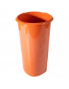 Tradineur - Pack de 2 floreros tubulares de plástico, jarrón alto, diseño moderno, dormitorio, salón, decoración de mesa, fabric