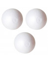 Tradineur - Pack de 3 bolas de poliestireno expandido, porexpan, poliespan, técnica de lentejuelas, fieltro, manualidades, decor