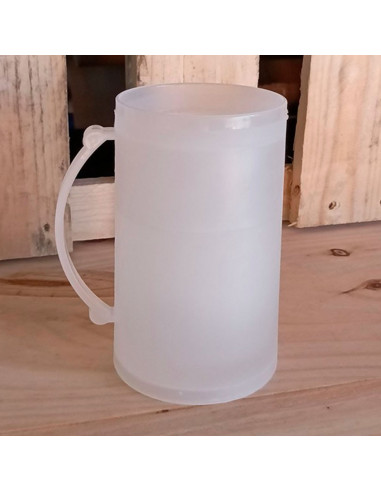 Tradineur - Pack de 2 Jarras de Cerveza Enfriadoras - Fabricado en Plástico - Contiene agua 100% destilada - Apto para uso Alime