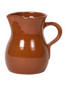 Tradineur - Jarra para vino - Fabricado en Barro - Ideal para hostelería y servicios - Capacidad de 500 ml - 14 x 12,5 x 9 cm