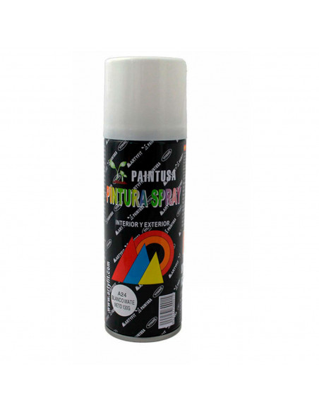 Montoro - Bote de pintura en spray blanco mate A24 200 ml, válido para multitud de superficies de interior y exterior. Pintura e Montoro - Bote de pintura en spray blanco mate A24 200 ml, válido para multitud de superficies de interior y exterior. Pintura e
