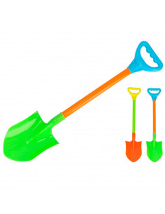 Tradineur - Pack de 2 palas de playa grandes de plástico, juguete infantil para jugar en la arena, parque, jardín, regalo para n