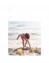 Tradineur - Pack de 2 palas de playa grandes de plástico, juguete infantil para jugar en la arena, parque, jardín, regalo para n