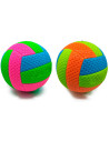 Tradineur - Balón de Voleibol Tricolor - Fabricado en PVC - Ideal para jugar en la playa, piscina o patio - Ø 22 cm - Color Alea
