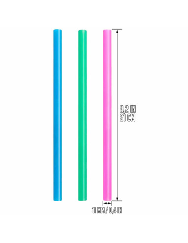 Tradineur - Pack de 96 Pajitas multicolor Biodegradable - Fabricadas en PLA - Ideal para Bebidas al Aire Libre - Apto para uso A