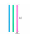 Tradineur - Pack de 96 Pajitas multicolor Biodegradable - Fabricadas en PLA - Ideal para Bebidas al Aire Libre - Apto para uso A