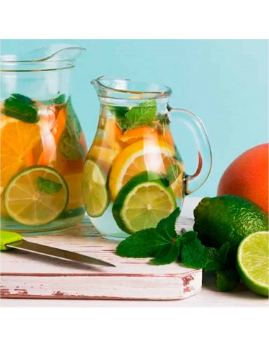 Tradineur - Pack de 2 Jarras de Agua - Fabricado en Cristal - Ideal para hostelería, servicio u hogar - Capacidad: 500 ml - 15 x