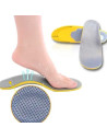 Tradineur - Pack de 2 Pares de Plantillas Ortopédicas Recortables - Soporte para Arco - Transpirables para Pies - Alivian la Pre