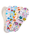 Tradineur - Pack de 4 Pares de plantillas para zapato Infantil - Fabricado en Espuma con Tratamiento antibacterias - Talla 26-36
