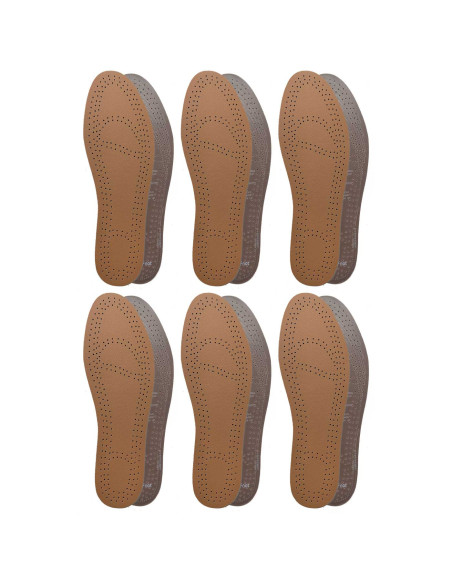 Tradineur - Pack de 6 Pares de plantillas para zapatos recortable - Fabricado en Espuma Transpirable - Talla 35-49 cm 