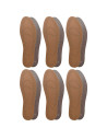 Tradineur - Pack de 6 Pares de plantillas para zapatos recortable - Fabricado en Espuma Transpirable - Talla 35-49 cm 