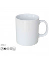Tradineur - Pack de 6 tazas de cerámica, tazón desayuno, café, infusiones, diseño clásico, aptas para lavavajillas y microondas