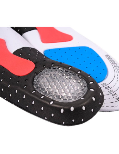 Tradineur - Pack de 2 pares de plantillas para zapatos deportivos - Fabricado en espuma moldeable y talón de gel - Inserciones d
