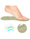 Tradineur - Pack de 3 Pares de plantillas blandas para zapatos - Fabricado en Espuma - Recortable - Ideal para aliviar el estrés