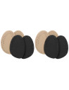 Tradineur - Pack de 4 Pares de Plantillas Adhesivas Antideslizante para Tacones - Ideal para Aliviar el dolor de los pies - 13 x
