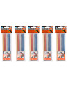 Tradineur - Pack de 25 barras de silicona, efecto purpurina, pegamento en caliente, modelo universal para pistola termofusible,