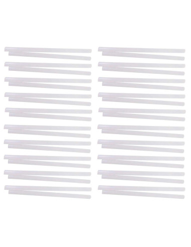 Tradineur - Pack de 40 barras de silicona, pegamento en caliente, modelo universal para pistola termofusible, encolar, bricolaje