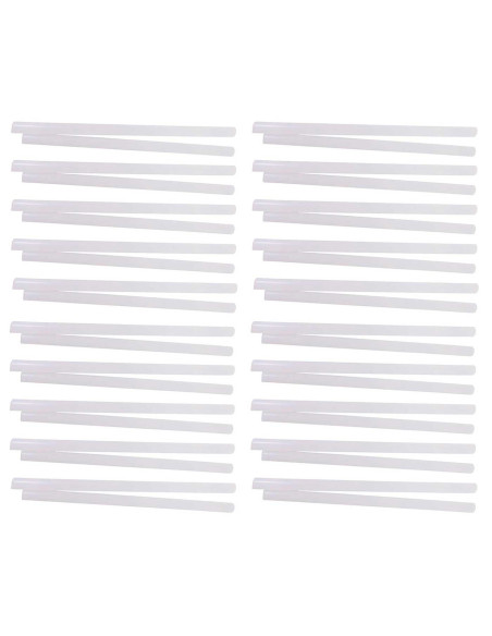 Tradineur - Pack de 40 barras de silicona, pegamento en caliente, modelo universal para pistola termofusible, encolar, bricolaje
