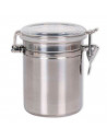 Tradineur - Tarro hermético de acero inoxidable, recipiente, bote, frasco con tapa, ideal para caramelos, galletas, chocolatinas