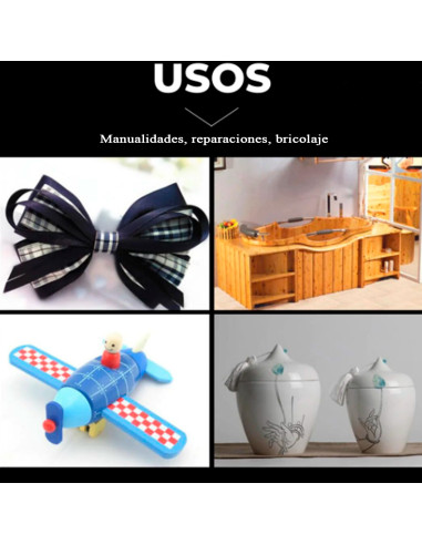 Tradineur - Pack de 40 barras de silicona, pegamento en caliente, modelo universal para pistola termofusible, encolar, bricolaje