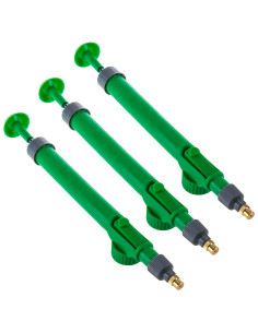 Tradineur - Pack de 3 Pulverizadores para botellas - Fabricado en Plástico - Herramienta de riego manual para plantas - 29 cm -