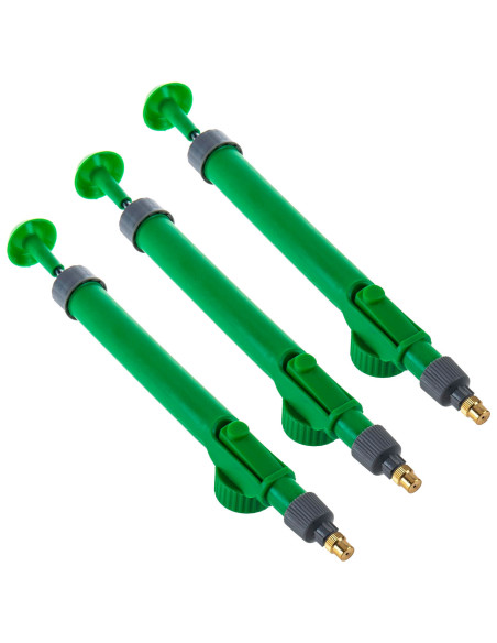 Tradineur - Pack de 3 Pulverizadores para botellas - Fabricado en Plástico - Herramienta de riego manual para plantas - 29 cm -