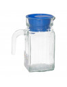 Tradineur - Jarra de cristal modelo "Frigo" - Capacidad de 500 ml - Recipiente para almacenar y servir toda clase de bebidas - 1
