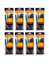 Tradineur - Pack de 400 bridas de nylon, bridas universales para organización de cables, reutilizables, resistentes a UV y tracc