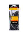 Tradineur - Pack de 400 bridas de nylon, bridas universales para organización de cables, reutilizables, resistentes a UV y tracc