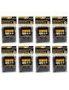 Tradineur - Pack de 400 bridas de nylon, bridas universales para organización de cables, reutilizables, resistentes a UV y tracc