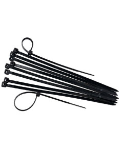 Tradineur - Pack de 65 bridas largas de nylon, bridas universales para organización de cables, reutilizables, resistentes a UV y