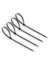 Tradineur - Pack de 65 bridas largas de nylon, bridas universales para organización de cables, reutilizables, resistentes a UV y