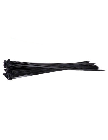 Tradineur - Pack de 30 bridas largas de nylon, bridas universales para organización de cables, reutilizables, resistentes a UV y