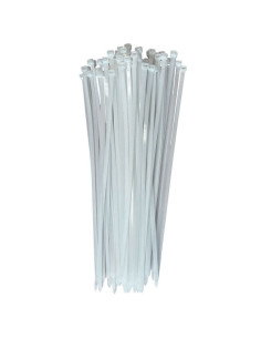 Tradineur - Pack de 120 bridas de nylon, bridas universales para organización de cables, reutilizables, resistentes a UV y tracc