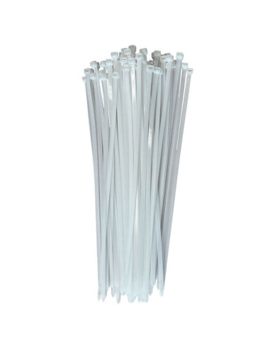 Tradineur - Pack de 120 bridas de nylon, bridas universales para organización de cables, reutilizables, resistentes a UV y tracc
